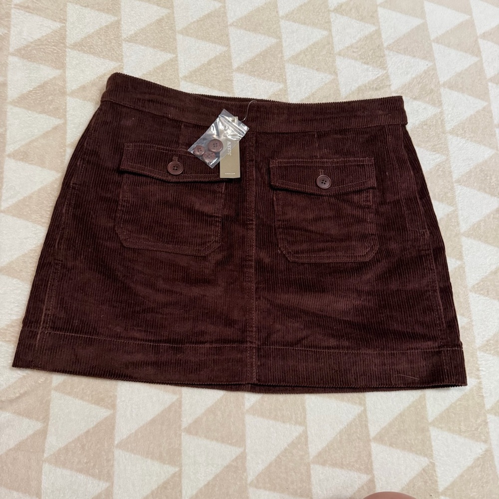 J crew French press Patch-pocket mini skirt in corduroy - Picture 6 of 6